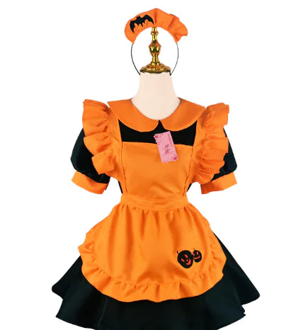 Embroidered Polyester Maid Outfit for Halloween
