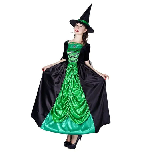 Halloween Women's Green Witch Dress
