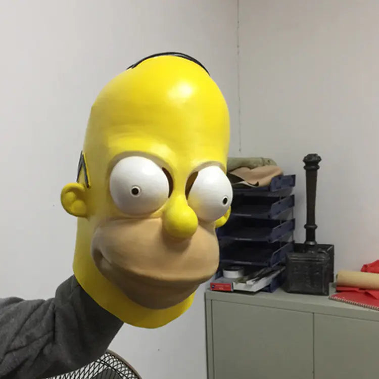 Halloween Latex Masks - Movie Props, Simpsons Mask