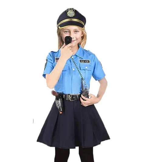 Children's Halloween Police Costume Uniform