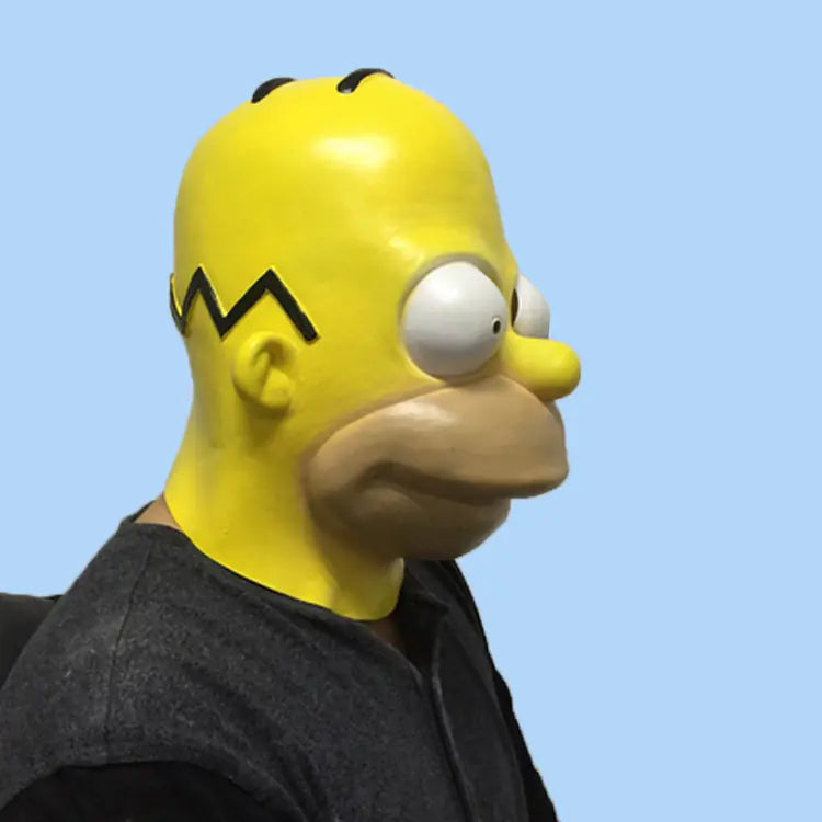 Halloween Latex Masks - Movie Props, Simpsons Mask