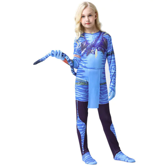 Halloween Cosplay Costume Avatar Adults Kids BodysuiHalloween Cosplay Costume Avatar Adults Kids Bo