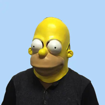 Halloween Latex Masks - Movie Props, Simpsons Mask