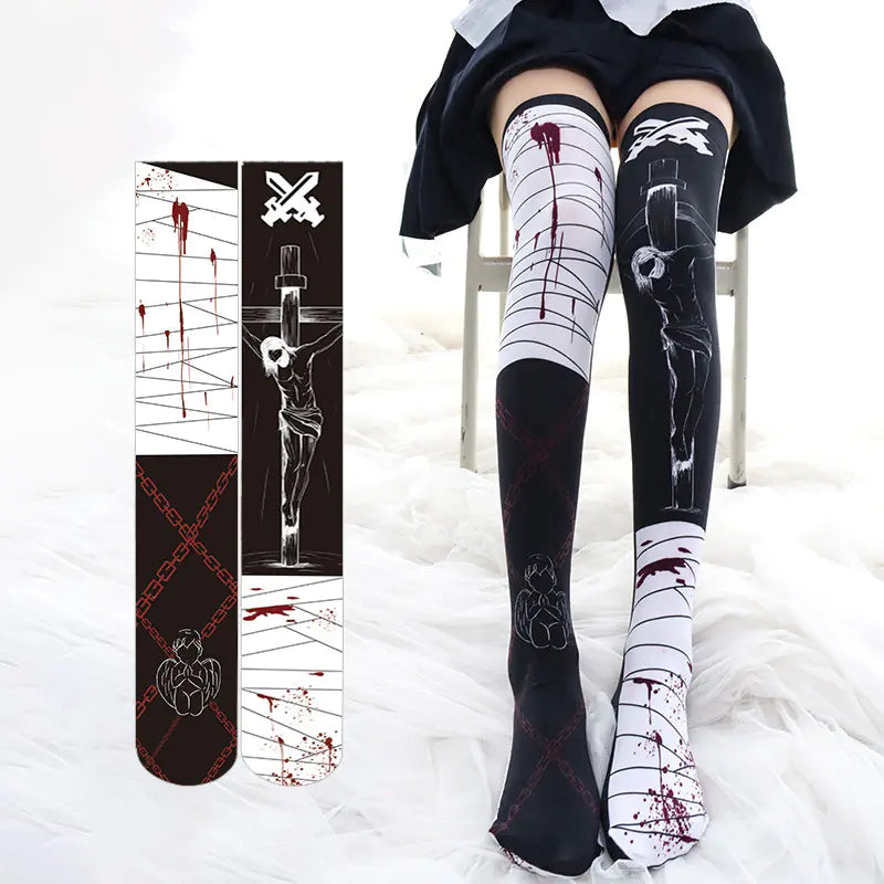 Halloween Bloodmark Socks for Adults