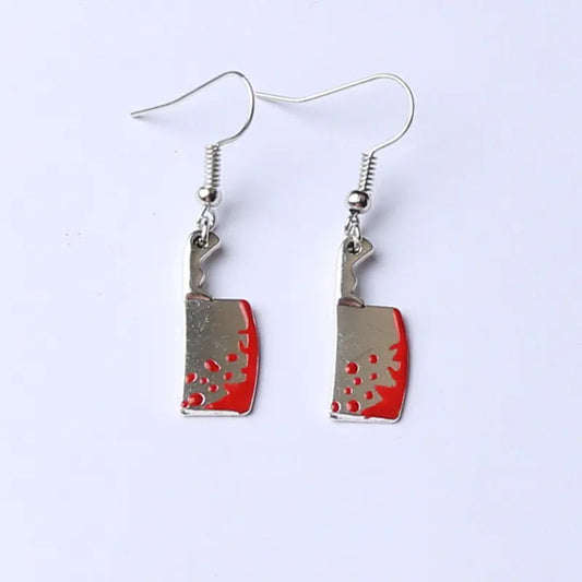 Halloween Horror Chopper Earrings in Alternative Style
